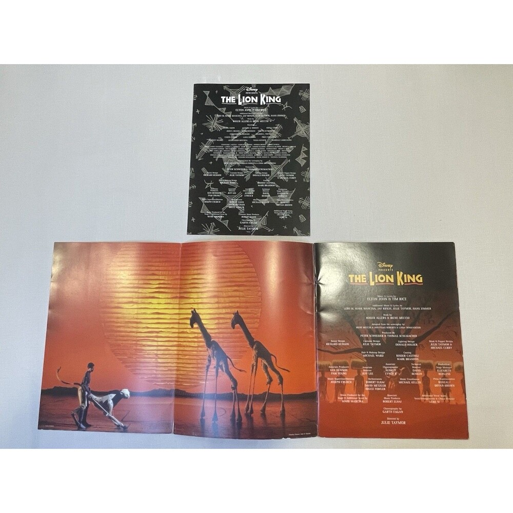 Disney THE LION KING Broadway Musical Souvenir Program Book & Casting Guide 1997 - Picture 4 of 16